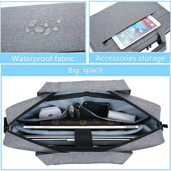 Shoulder Handbags Messenger Bag Laptop Case Fit 15.6inch Laptop Men/Women - Picture 3 of 6